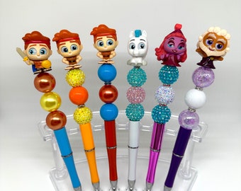 Character Pen Hercules Inspired Beaded Pen Doorable Pen Stationary Pen Autograph Pen Disney Autograph Cute Pens Disney World Disney Land