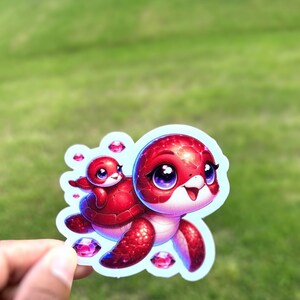 Turtle Sticker Ocean Sticer Cute Turtle Laptop Sticker Sea Turtle Sticker Vinyl Sticker Waterbottle Sticker MacBook Decal Kindle Sticker