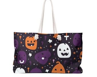 Halloween Weekender Bag Spacious Tote Bag Womens Travel Gift Halloween Tote Bag HalloweenTotebag Halloween Weekender Bag Overnight Bag