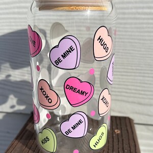 Valentine Teacher Gift, Candy Hearts Valentine Gift Candy Jar, Happy Valentine Gift Ideas, Gifts Under 20, Galentines Gift, Valentine Cup