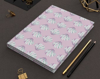 Seashell Journal Seashell Notebook Pretty Journal Personal Journal Hard Cover Journal Beach Stationary Mermaid Journal Hardcover Journal