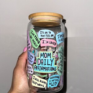 Mama Cup, Mom Cup, Mother’s Day, Mom Affirmations, Mama Cup, Iced Coffee Cup, Smoothie Cup, Gift for Her, Gift for Mom, Gift for Mothers Day