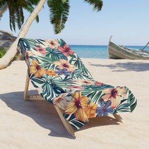 Floral Beach Towel Beach Towel Summer Bachelorette Beach Towel Bride Beach Towel Summer Towel Summer Beach Towel Beach Gift Beach Vibes