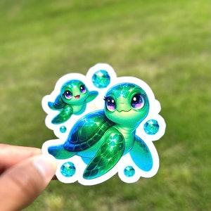 Schildkröte Aufkleber Meeresschildkröte Aufkleber Laptop Aufkleber Wasserschildkröte Aufkleber Wasserflasche MacBook Aufkleber Kindle Aufkleber