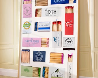 30A Iconic Restaurant Match Box Wall Art Print | Instant Download | Iconic Vintage 30A Match Box Poster | Seaside Coastal Chic