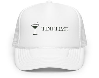 Tini Time Embroidered Trucker Hat, Bachelorette Party Hat