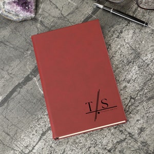 Personalized Leather Journal, Custom Leather Journal, Monogram Engraving Journal, Custom Journal, Custom Logo Journal