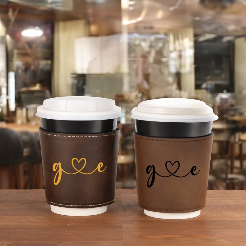Cup Sleeve, Couple Gift, Valentine's Day Gift, Custom Cup Sleeve