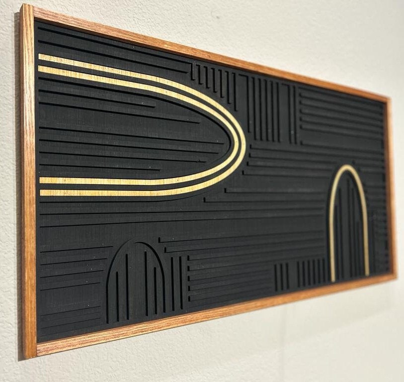 Modern Wall Art Abstract Wall Décor Mosaic Wooden Wall Hanging