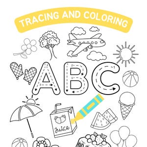 Alphabet Tracing and Coloring Activities