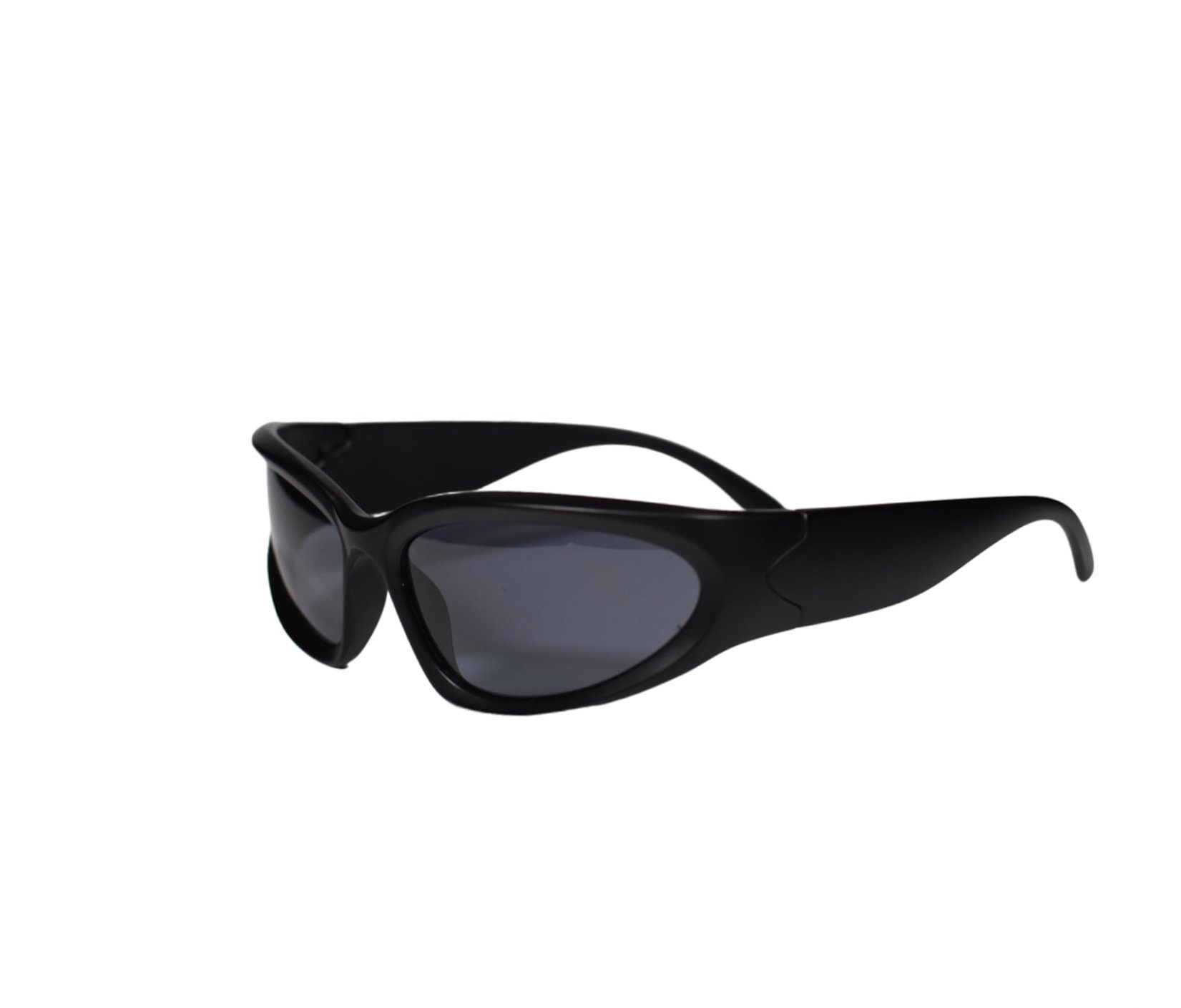 Black Y2k Wrap Around Sunglasses - Etsy