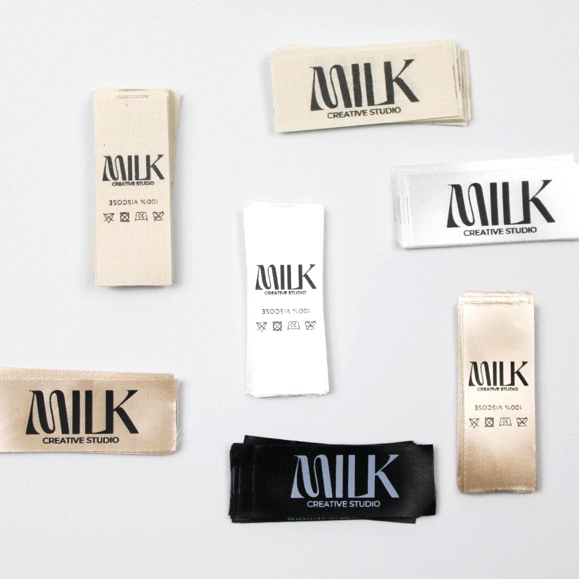 250 Personalized Satin Labels With Custom Print – Clothing Brand Labels ...