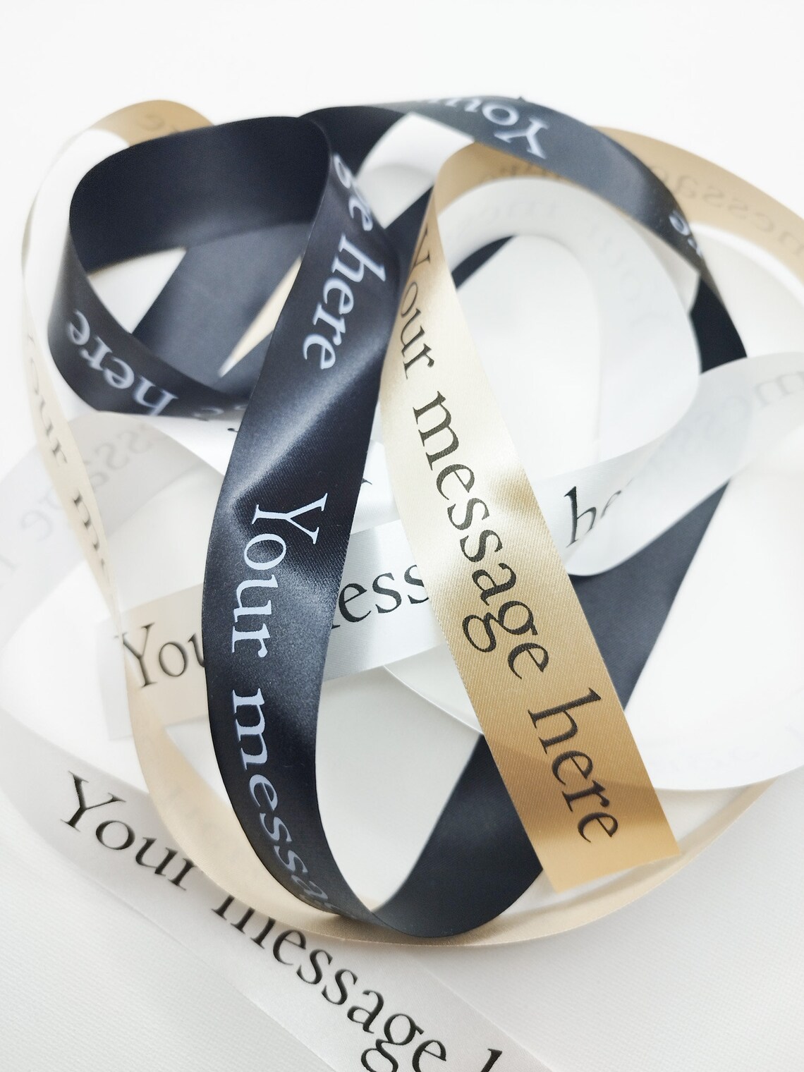 Personalized Satin Ribbon: 25mm Custom Printed Ribbon Wrap - Etsy