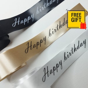 15 mm Premium Satinband, elegant bedrucktes Satinband für Hochzeiten, anpassbare Verpackung, perfekt für Firmenveranstaltungen und persönliche Geschenke