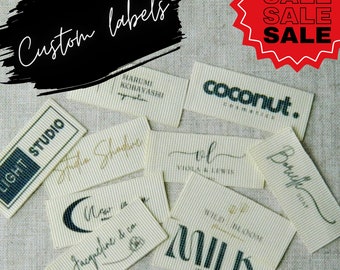 Custom Fabric Labels: Grosgrain Ribbon Personalized Textile Tags