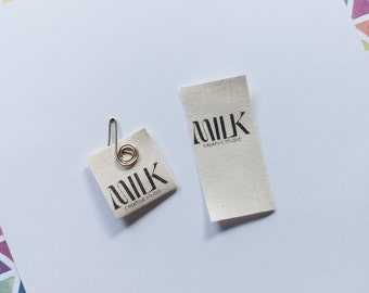 500 pcs Custom Design Cotton Clothing Labels - Premium Quality, Durable, Soft Cotton Labels for Any Garment - labels for handmade items