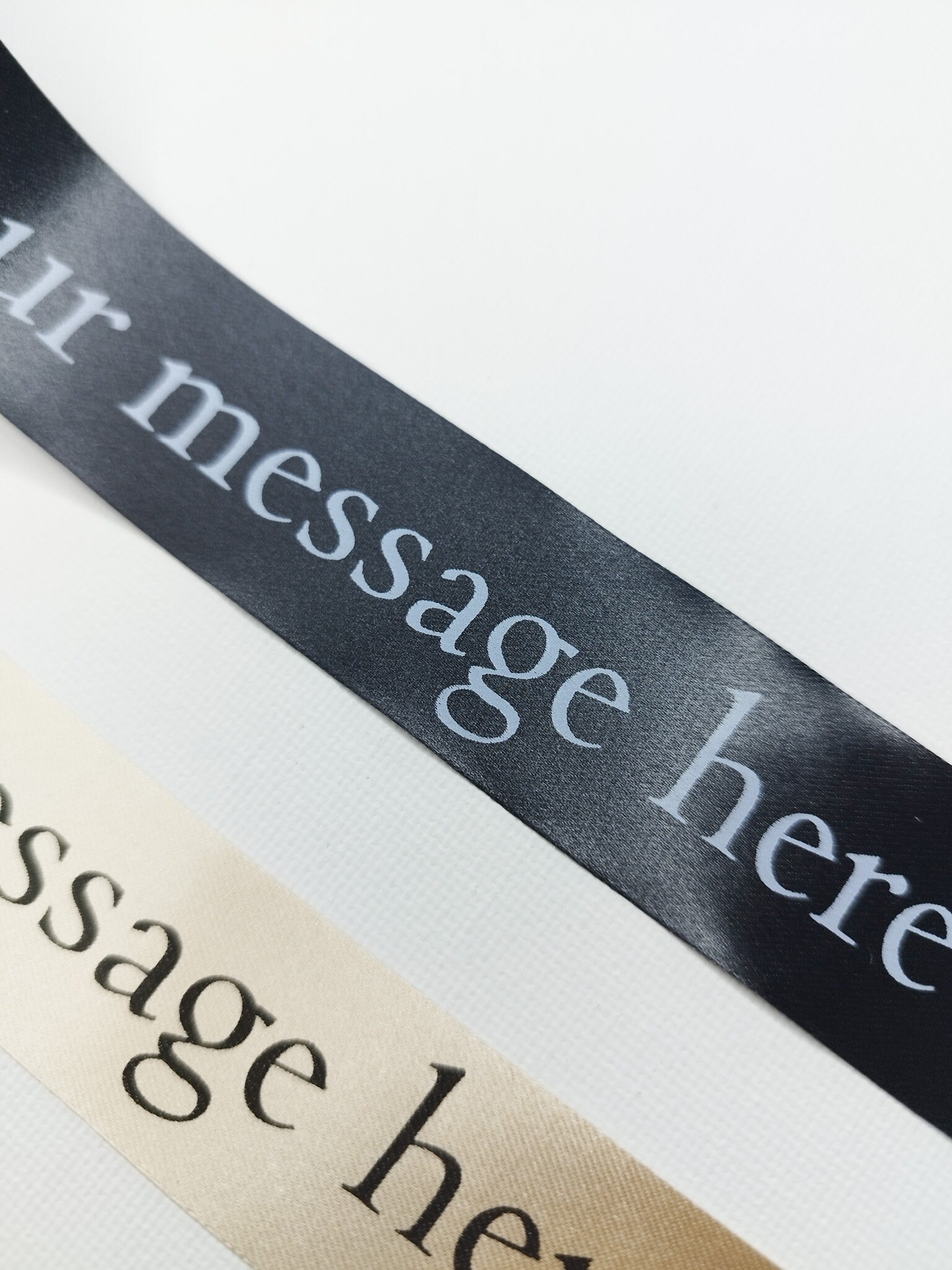 Custom Stipe Ribbon Personalized Satin Ribbon: 25mm Custom Printed Ribbon Wrap - Etsy