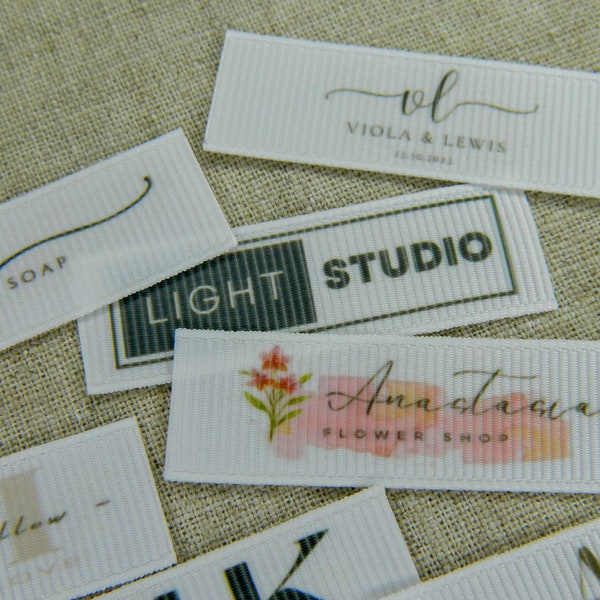 Personalized Fabric Labels: Customized Textile Tags for Handmade Creations_Unique Design_Artisan Craft_Sewing Labels_Tailor-Made Branding