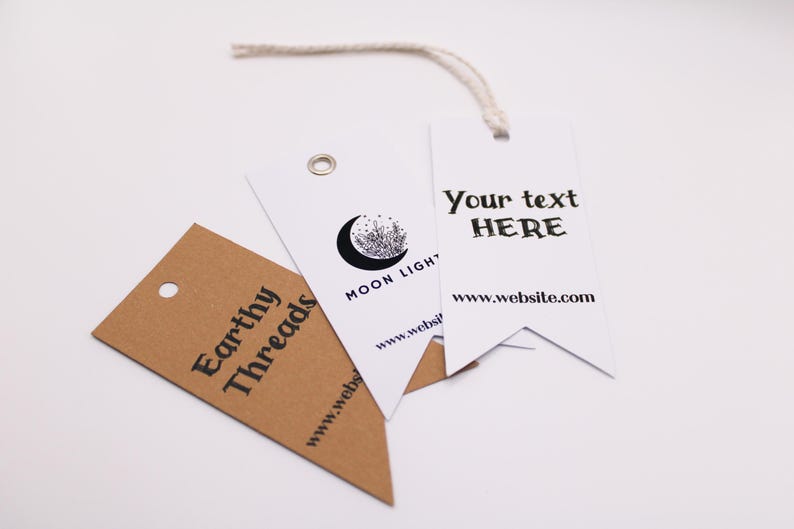 Custom Hang Tags: Personalized Cardboard Labels for Holiday Packaging ...
