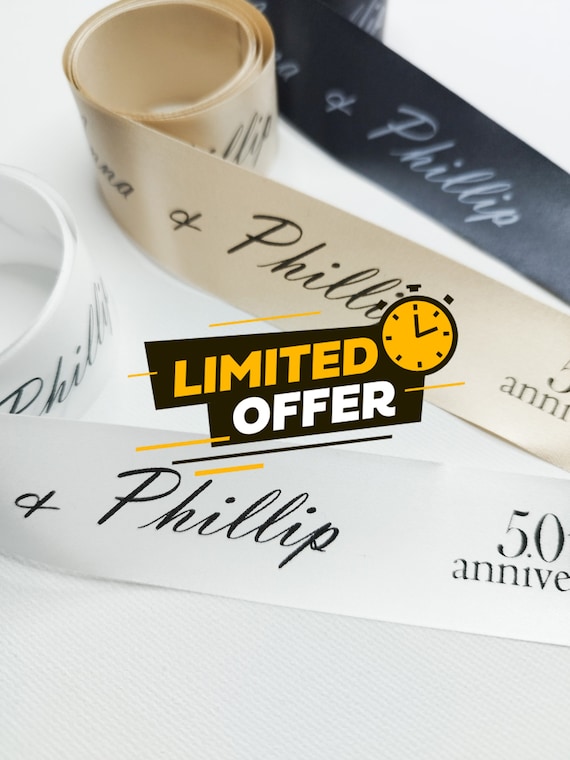 20mm Premium Satin Ribbon Custom Printed Satin Ribbon for Weddings Personalized Decorative Ribbon Events and Gift Packaging Branding Etsy Ireland