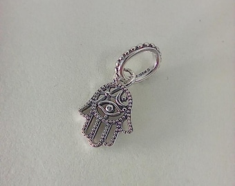 ciondolo protettivo a forma di mano di Hamsa in argento 925 pandora