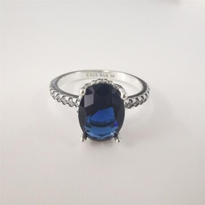 pandora    s925 ale silver sparkling statement halo ring