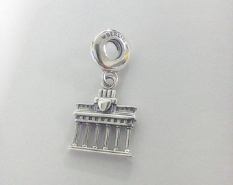 Ciondolo Pandora Ale in argento massiccio 925 con porta di Berlino Brandeburgo