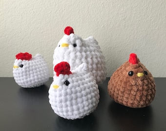 Pluche kippen amigurumi