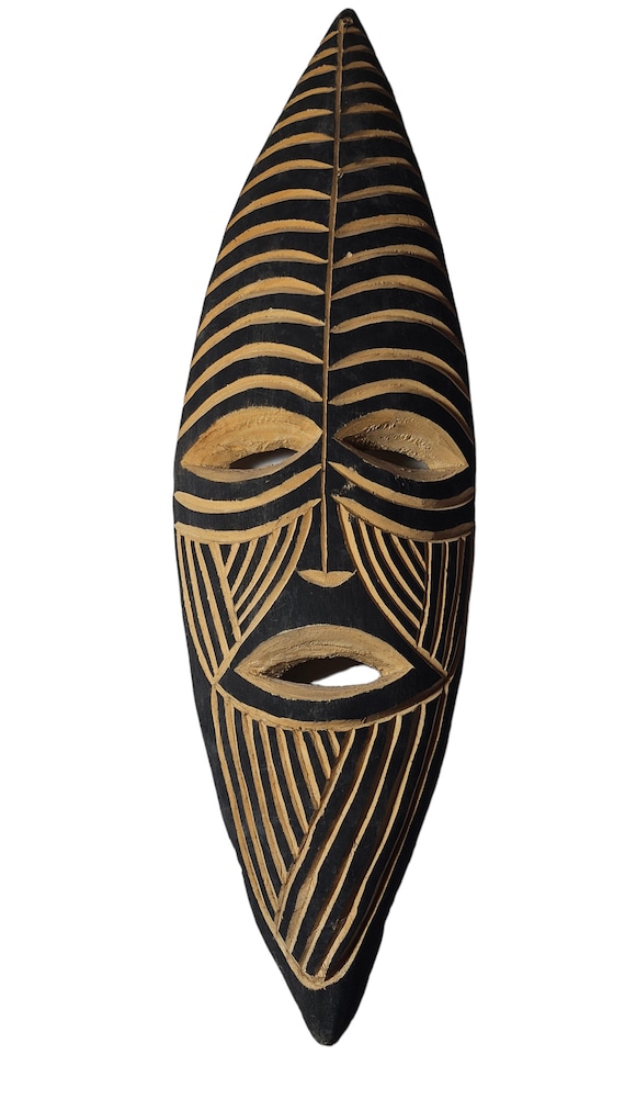 Handcarved/Handmade Wood Mask wall Decor/Tribal Wooden  African  Mask,Gifts For Her, Gifts For Him, Father's Day Gifts,  Halloween Gifts,