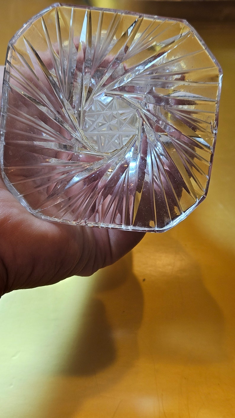 Vintage Violetta 24 Lead Hand Cut Crystal Taper Candle Holdersticks From Poland Etsy