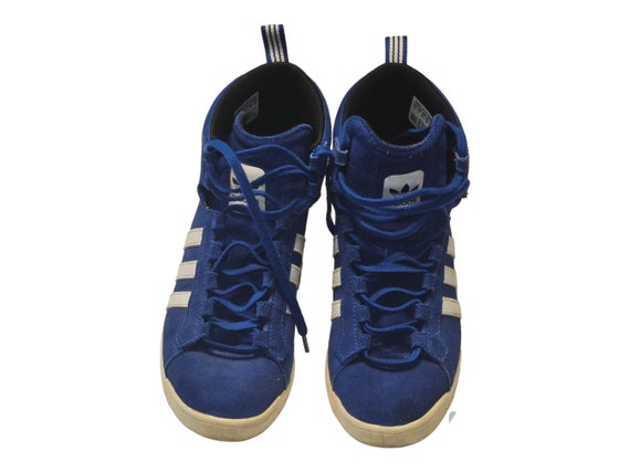 Vintage Adidas Super Hidden Wedge Sneakers,  Blue… - image 2