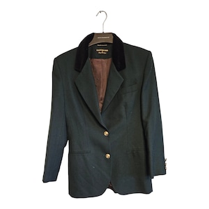 Vintage Woman Blazer Collectable Gold Woman Blazer By Giorgio Sant Angelo 100% Pure Wool. Size L