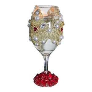 Christmas Glass, Tealight Holder, Centerpiece Glass, Valentine&#39;s Gifts,  Elegant Glass, Wedding Glass,  Ornaments,  Bling Bling  Glassware