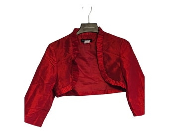Ruffle Three-quarter Sleeves  Bolero Jacket, Formal Bolero, Formal Jacket, Gifts,  Birthday Gifts, Gifts For Her