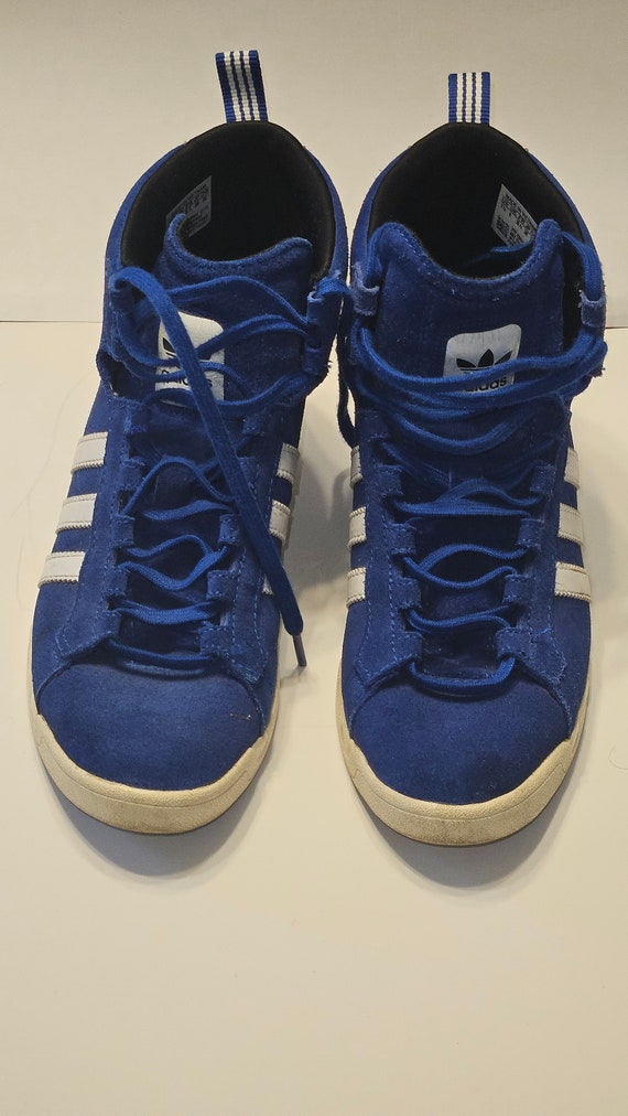 Vintage Adidas Super Hidden Wedge Sneakers,  Blue… - image 4