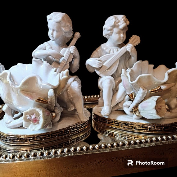 Vintage Porcelain Figurines  Moors Bros Sweetmeats  Figurines #6977/6877