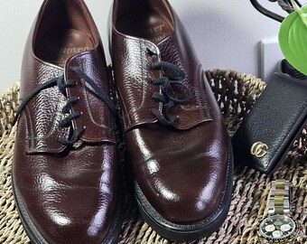 Chaussures Oxford Longwing En Cuir Marron Pour Homme - Pointure 9.5D (US) - Vintage Occasion