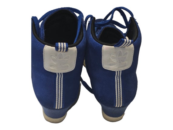Vintage Adidas Super Hidden Wedge Sneakers,  Blue… - image 3
