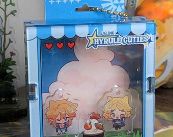 Figura acrílica de Zelda y Link (BOTW)(TOTK)