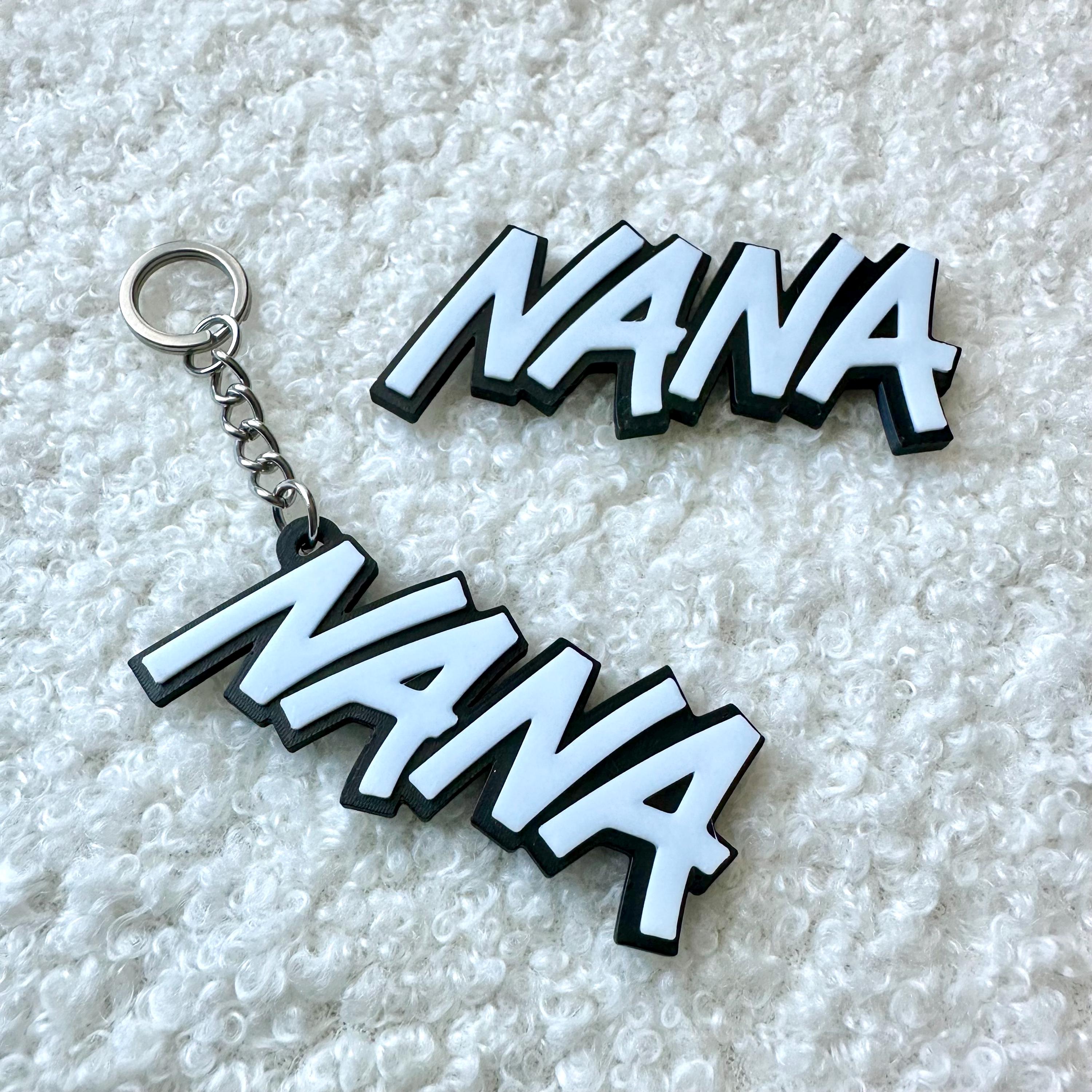 NANA アニメネームキーホルダー + マグネットセット - Etsy 日本