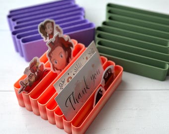 Aufkleber-Organizer-Halter 8 Gitter-Karte Lagerung Kunststoff-Box, weitere Farben zur Auswahl