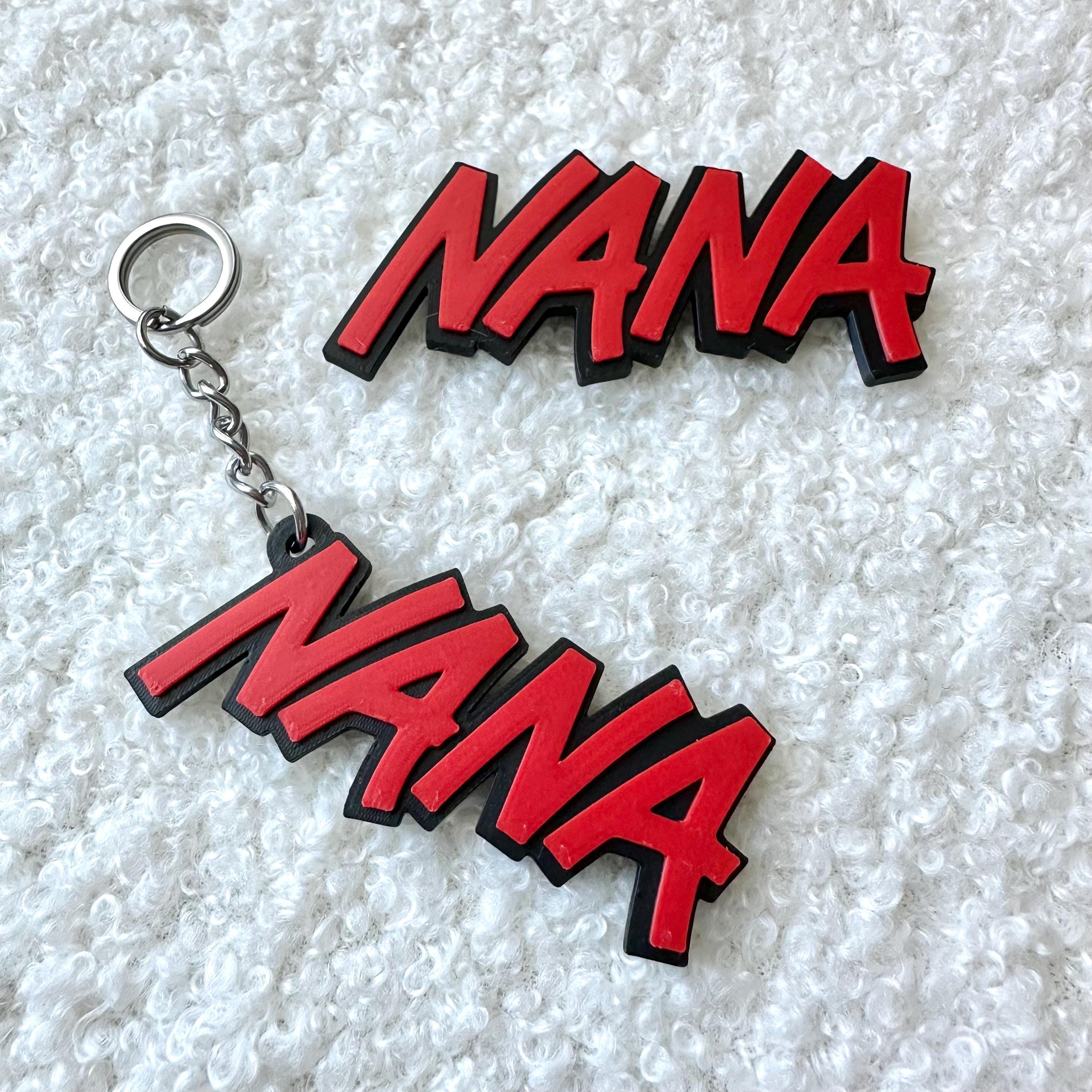 NANA アニメネームキーホルダー + マグネットセット - Etsy 日本