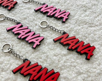 NANA アニメネームキーホルダー + マグネットセット - Etsy 日本