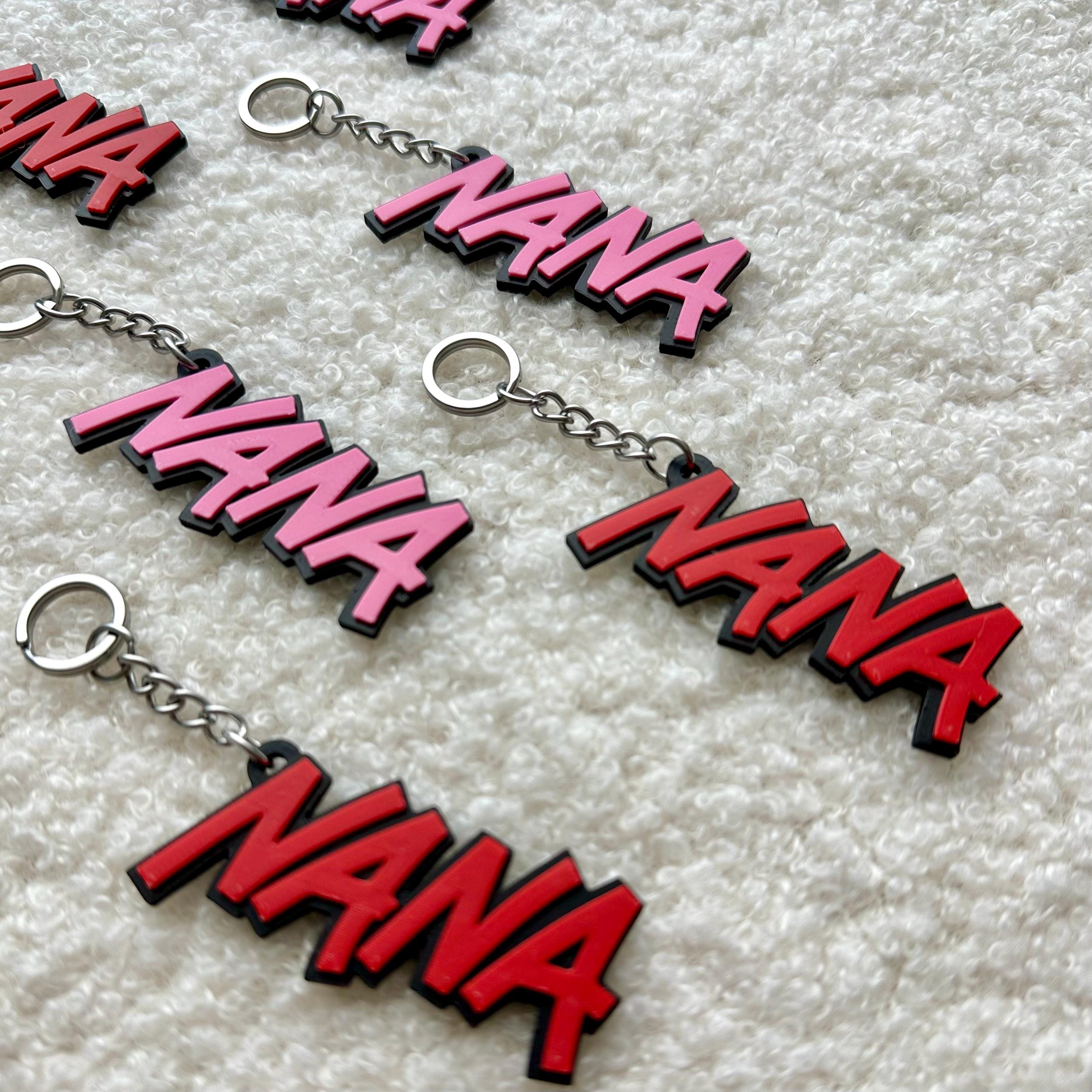 NANA アニメネームキーホルダー + マグネットセット - Etsy 日本