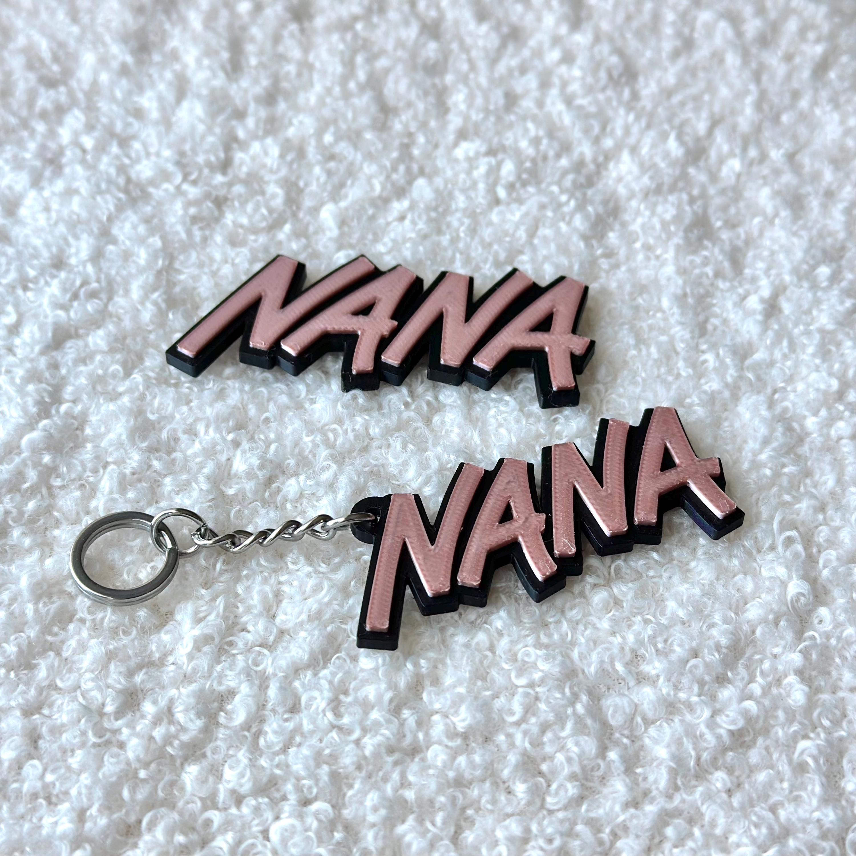 NANA アニメネームキーホルダー + マグネットセット - Etsy 日本