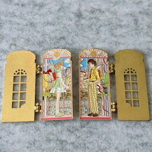 Pino Abrivel Cardcaptor Sakura e Syaoran House Shape Pin Esmaltado
