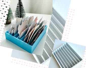 Aufkleber-Organizer-Halter 8 Grids Plastikbox-Kartenspeicher, weitere Farben zur Auswahl
