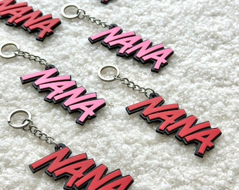 NANA アニメネームキーホルダー + マグネットセット - Etsy 日本
