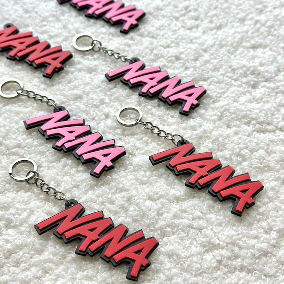 NANA アニメネームキーホルダー + マグネットセット - Etsy 日本