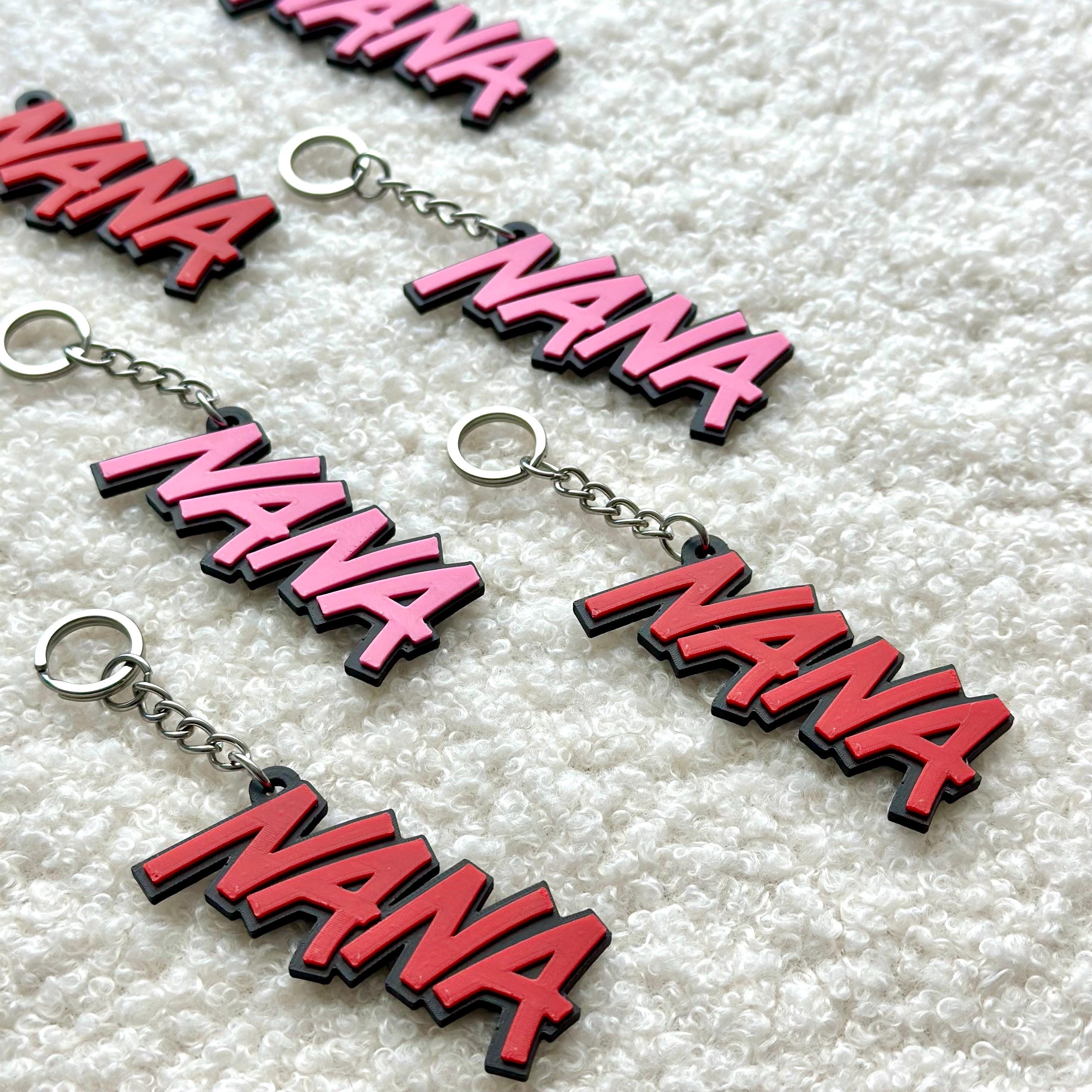 NANA アニメネームキーホルダー + マグネットセット - Etsy 日本